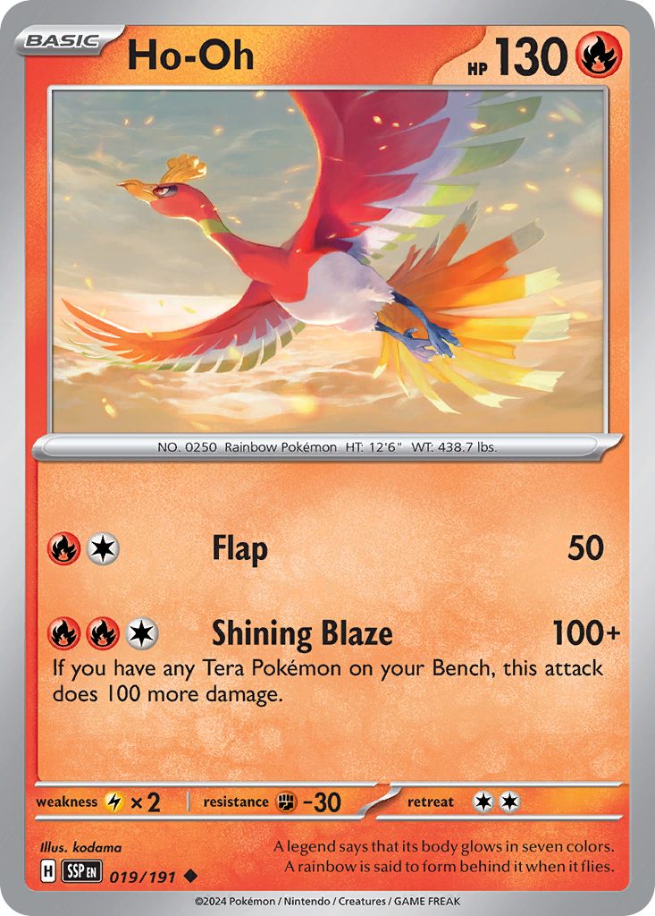 Surging Sparks Ho-Oh #19/191